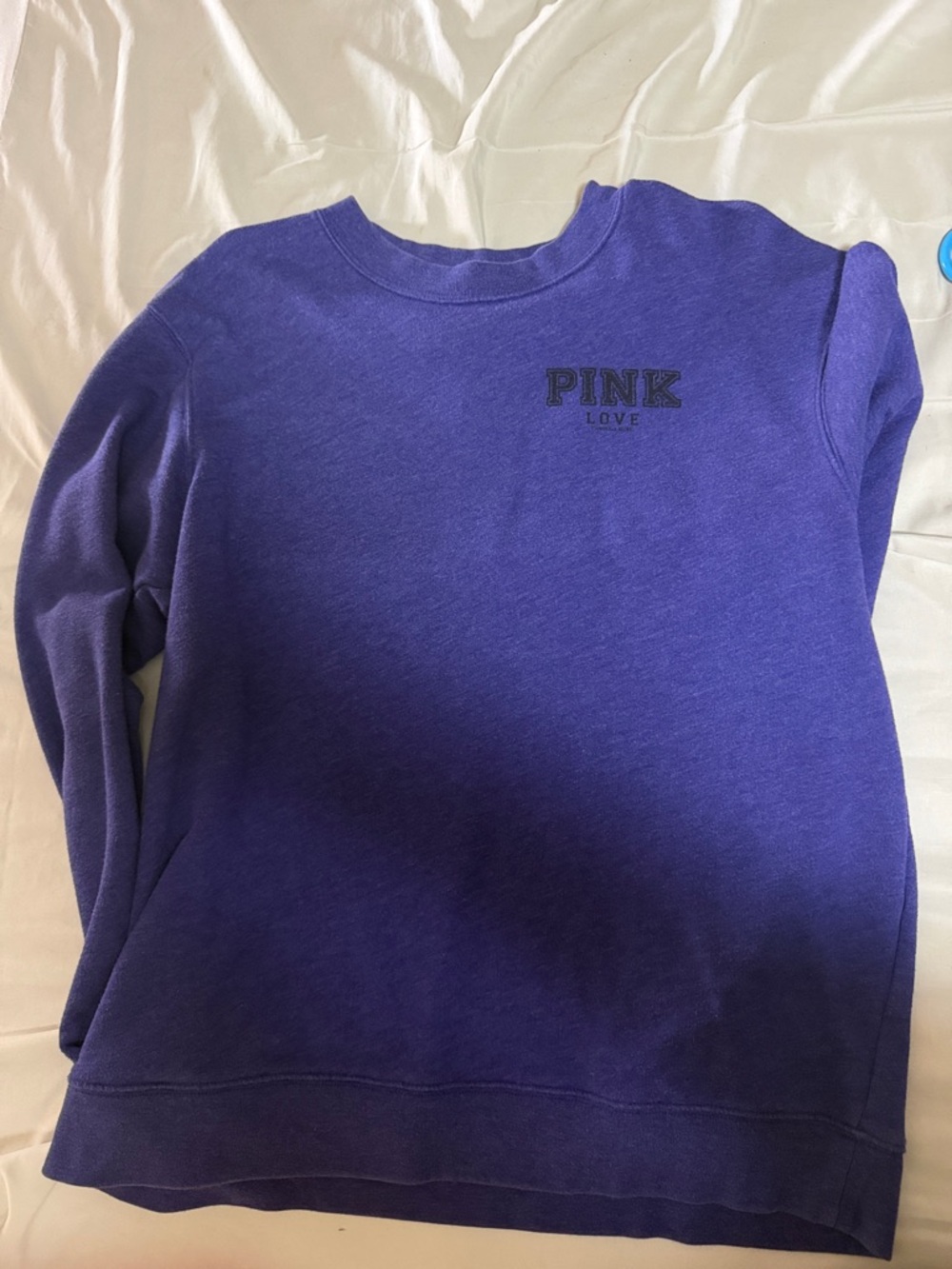 PINK Victoria's Secret Purple Logo Crewneck Sweatshirt